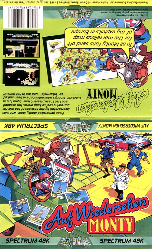 Auf Wiedersehen Monty box art for ZX Spectrum